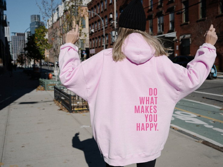 Valencia | Women’s Casual Oversized Text Hoodie