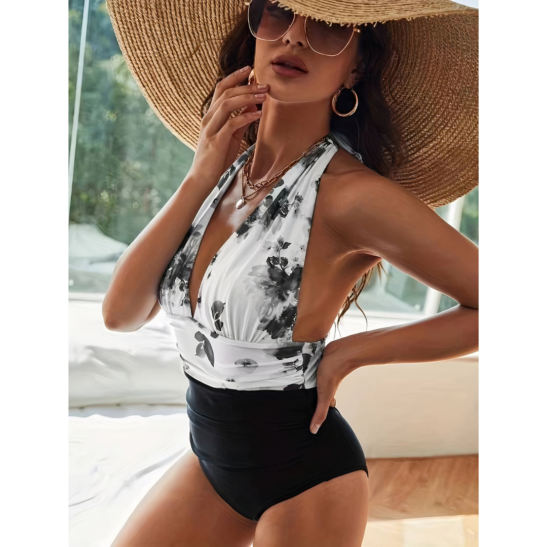 Jennifer | Women's Elegant Halter Neck Swimsuit