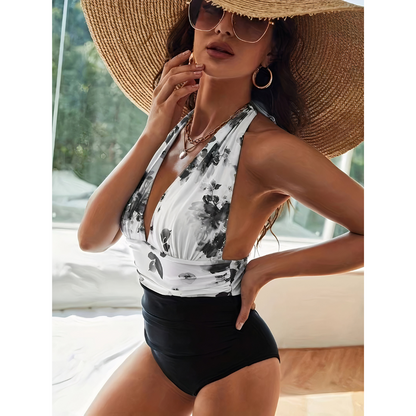 Jennifer | Women's Elegant Halter Neck Swimsuit