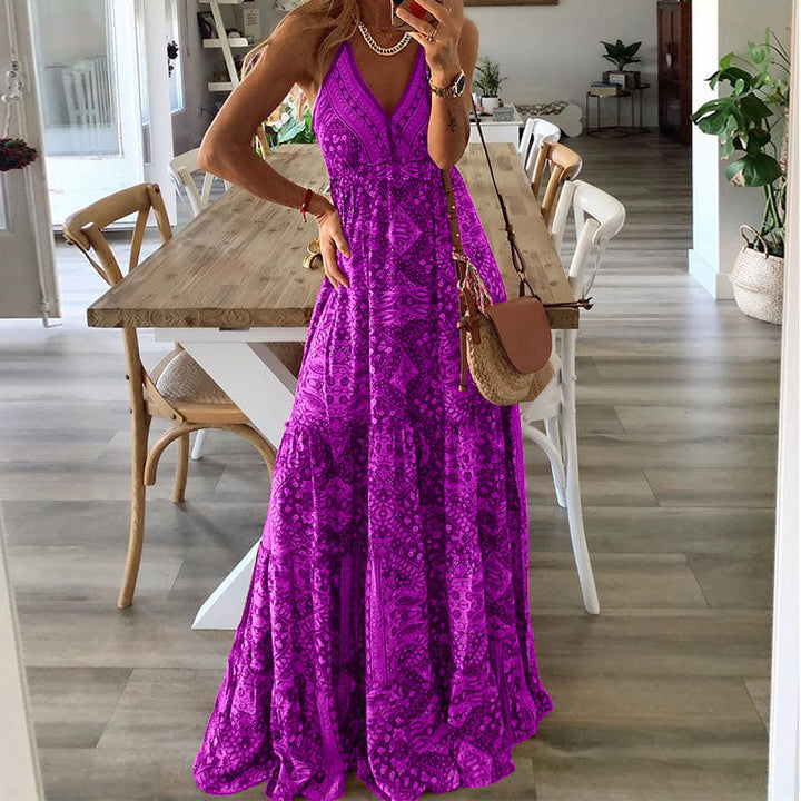 Coraline | Women’s Boho Wedding Guest Maxi Dress