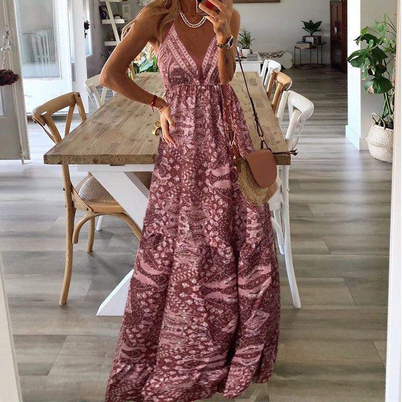 Coraline | Women’s Boho Wedding Guest Maxi Dress