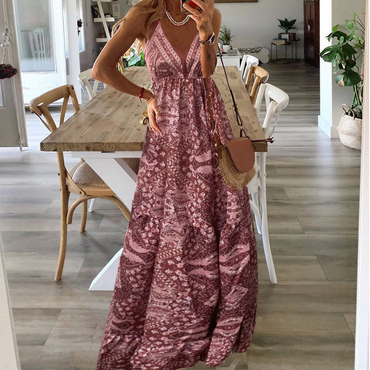 Coraline | Women’s Boho Wedding Guest Maxi Dress