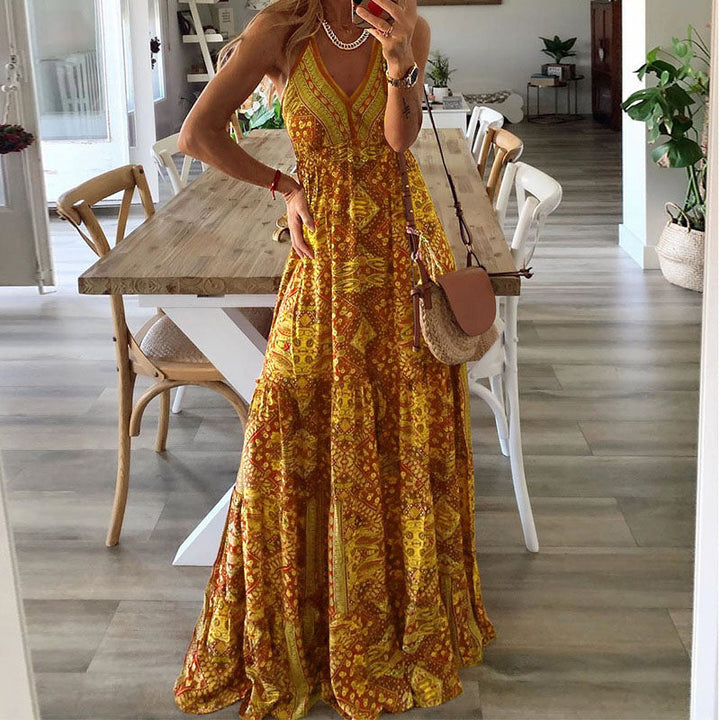 Coraline | Women’s Boho Wedding Guest Maxi Dress