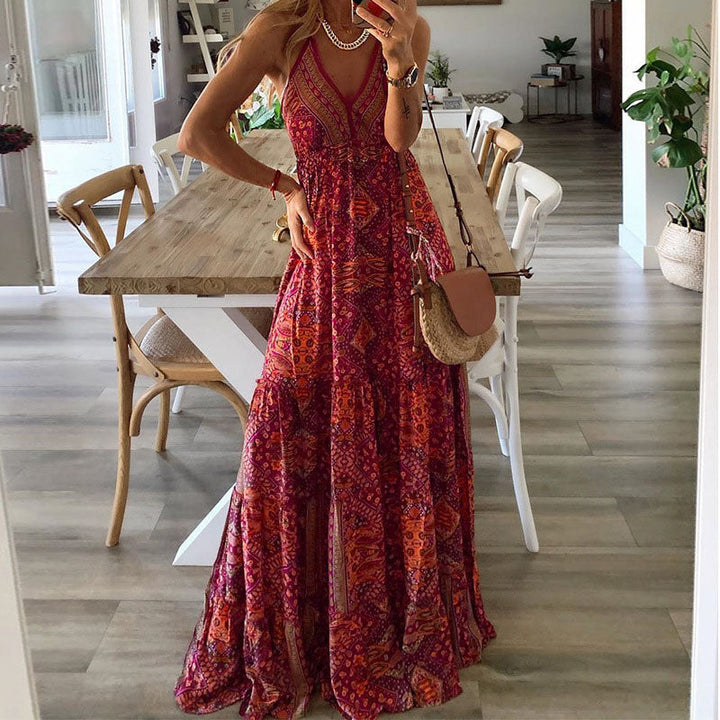 Coraline | Women’s Boho Wedding Guest Maxi Dress
