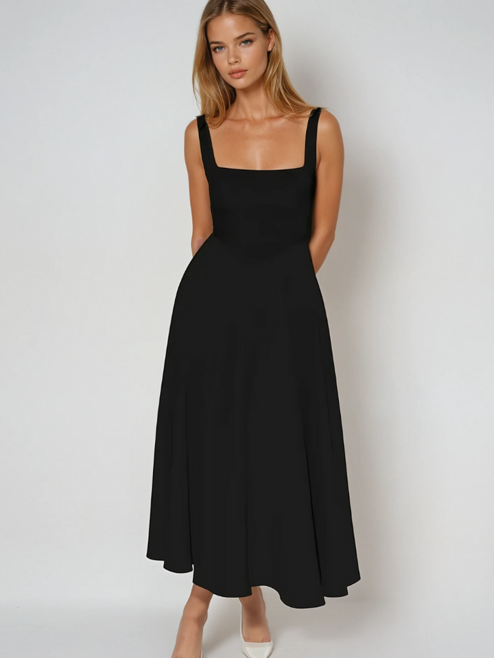 Verity | Women’s Elegant Sleeveless Midi Dress