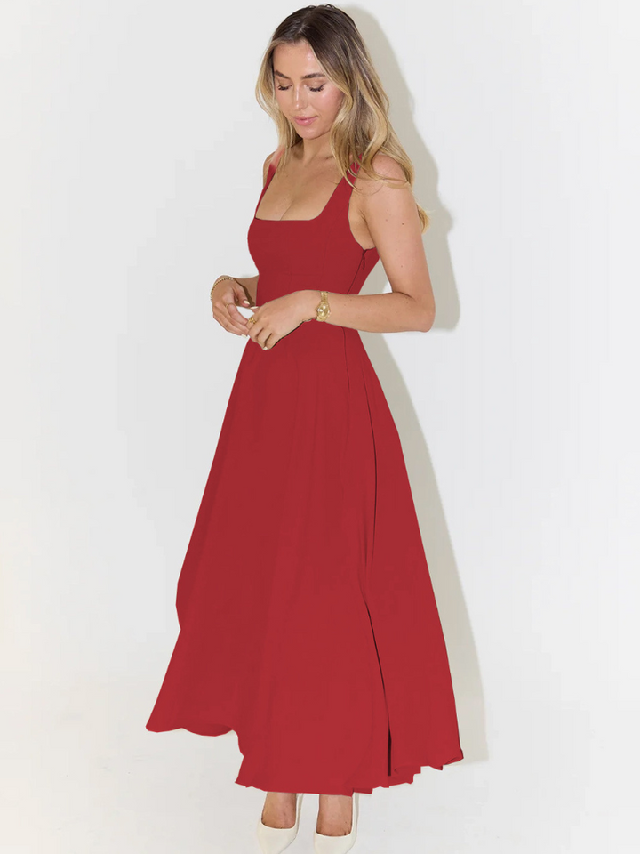 Verity | Women’s Elegant Sleeveless Midi Dress