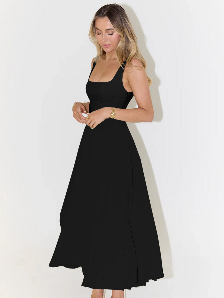 Verity | Women’s Elegant Sleeveless Midi Dress
