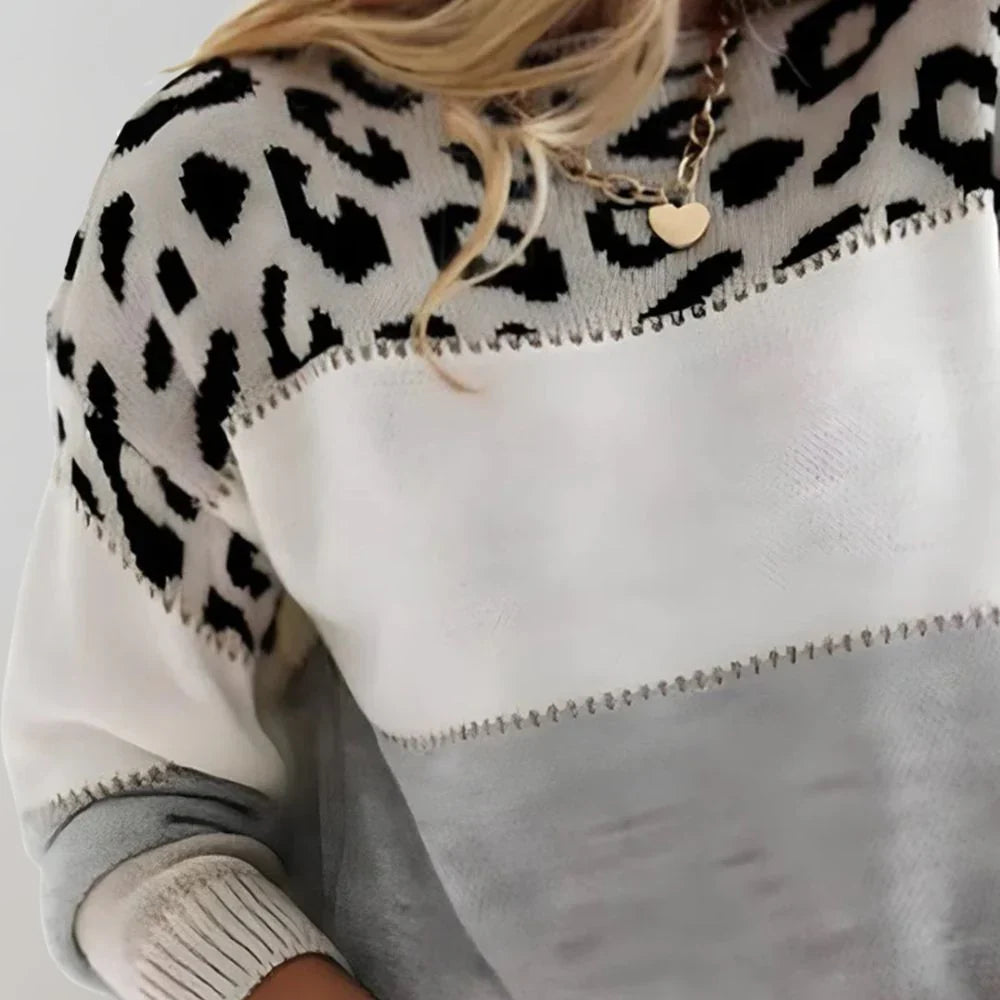 Sorcha | Women's Casual Leopard Print Sweater