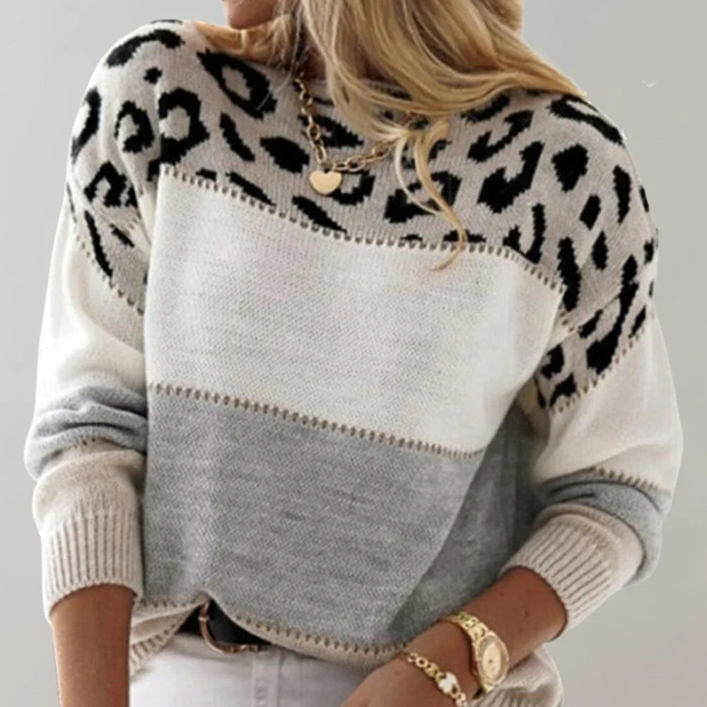 Sorcha | Women's Casual Leopard Print Sweater