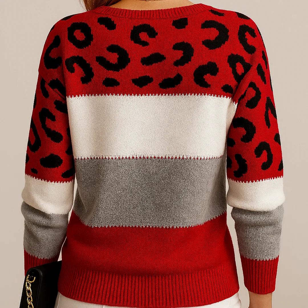 Sorcha | Women's Casual Leopard Print Sweater