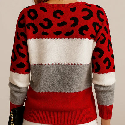 Sorcha | Women's Casual Leopard Print Sweater