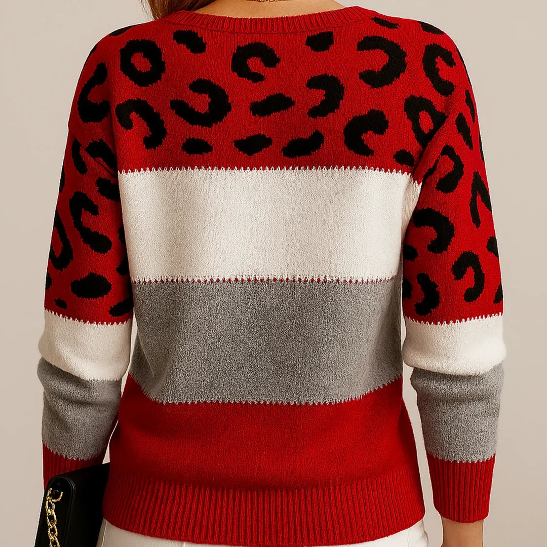 Sorcha | Women's Casual Leopard Print Sweater