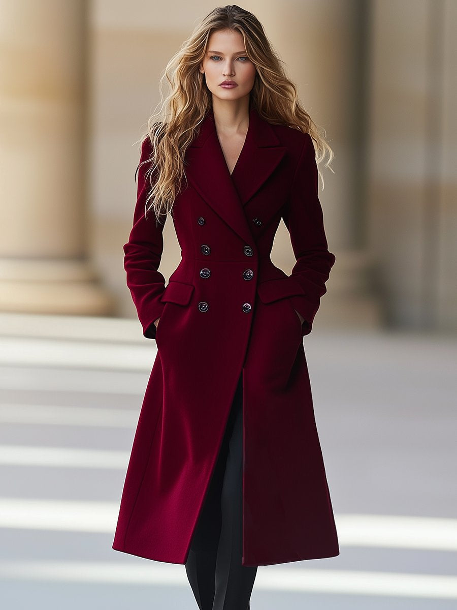 Rachel | Women's Elegant Classic Buttoned Coat