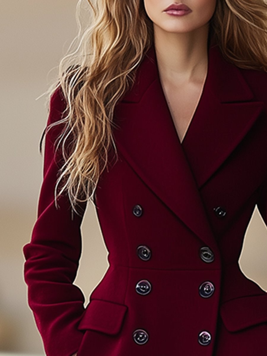 Rachel | Women's Elegant Classic Buttoned Coat