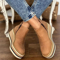 Amy | Women's Zip-Up Platform Ankle Boots