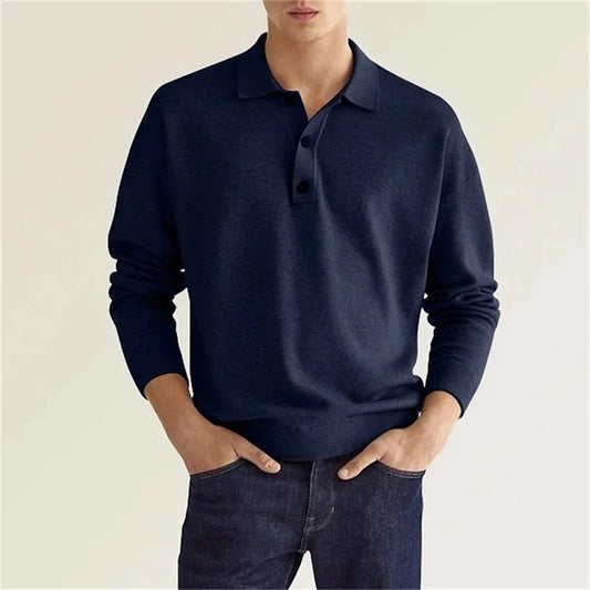 Quentin | Men Tailored Fit Ribbed Cuffs Polo Shirt