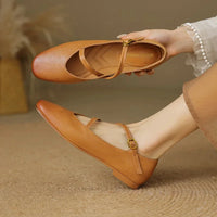 Ide | Women's Classic Leather Closed-Toe Flats