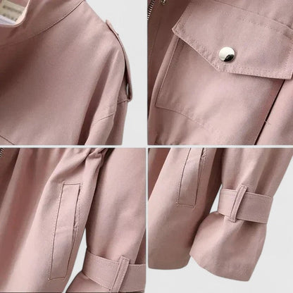 Fiona | Women's Elegant Structured Overcoat with Zipper
