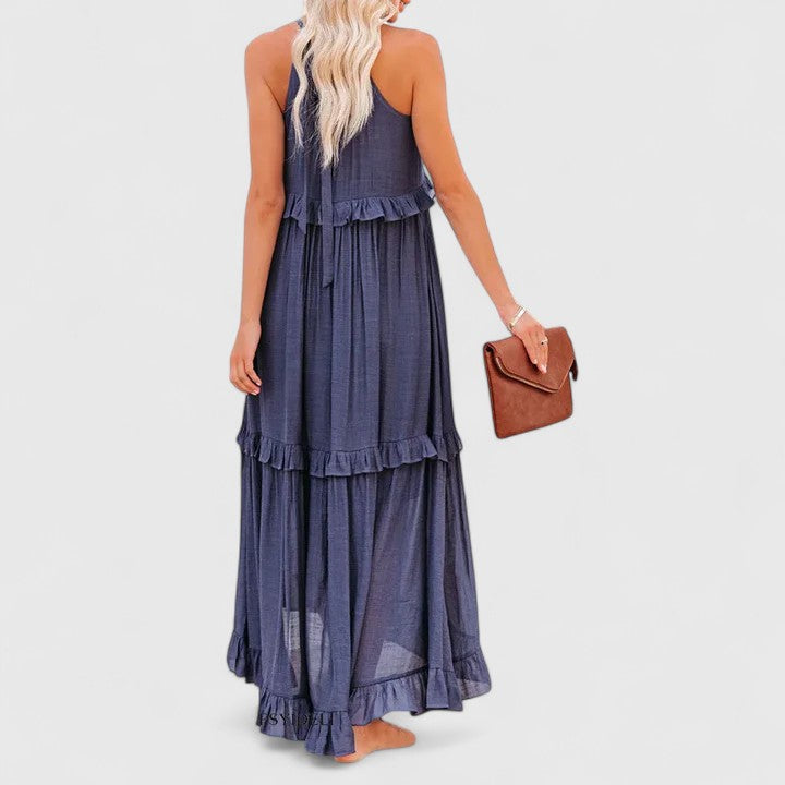 Amelie | Women's Elegant Draped Maxi Dress