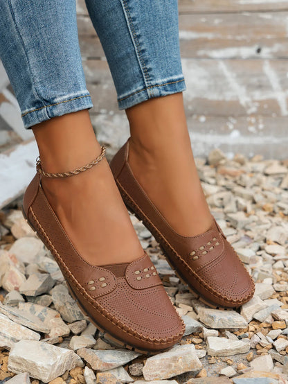 Grace | Women's Casual Flat Velcro Loafers
