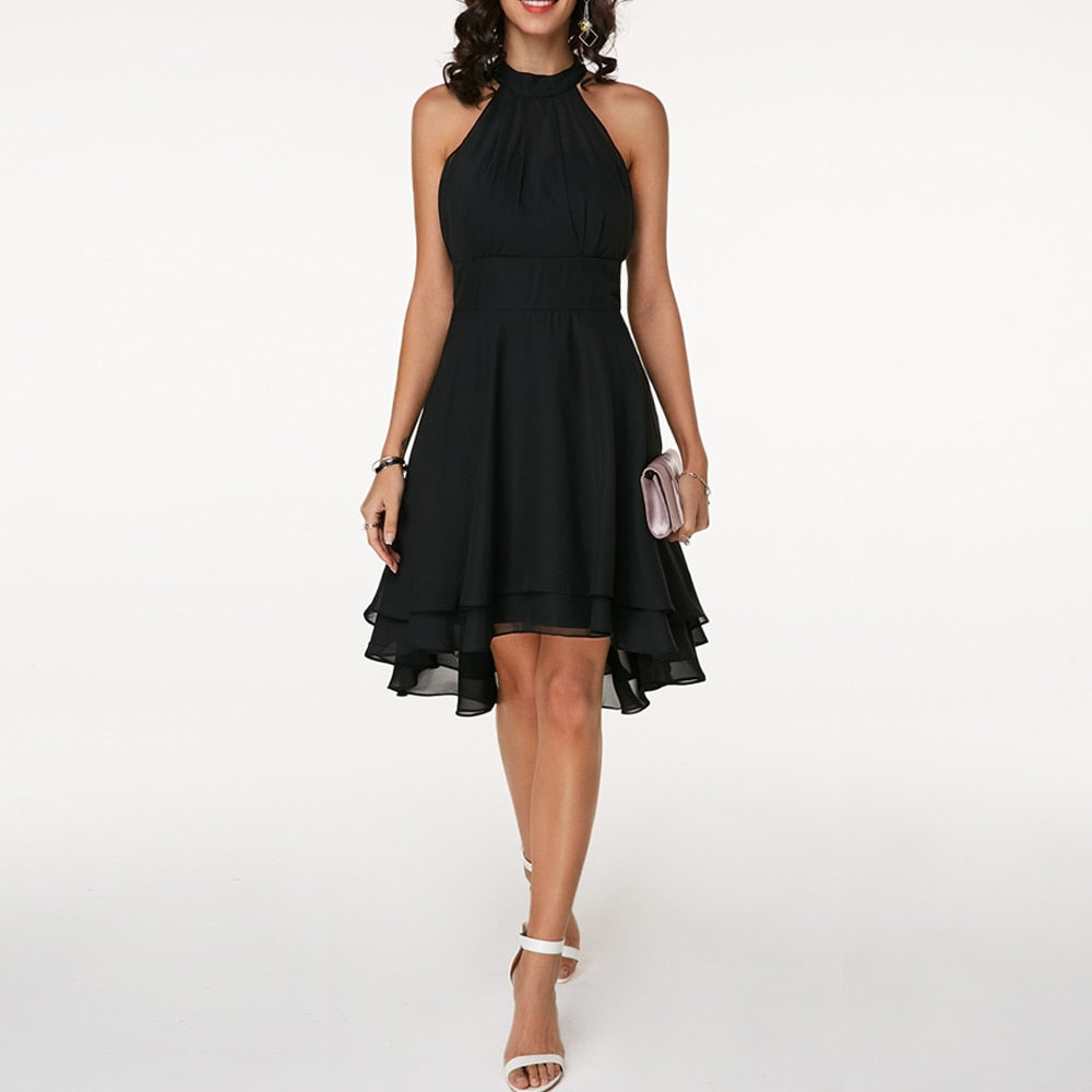 Lisbeth | Women’s Summer Neckholder Midi Dress