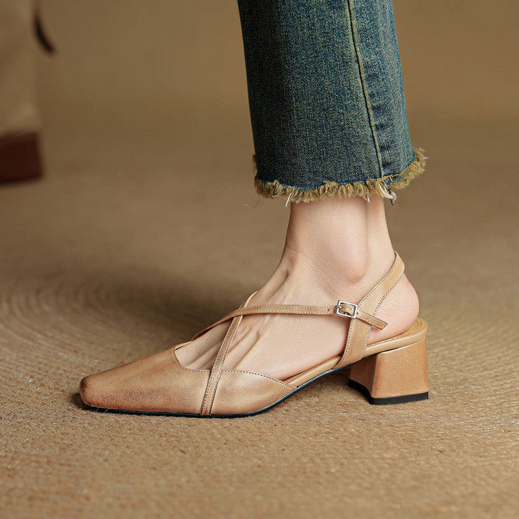 Camila | Women's Vintage Block Heel Sandals