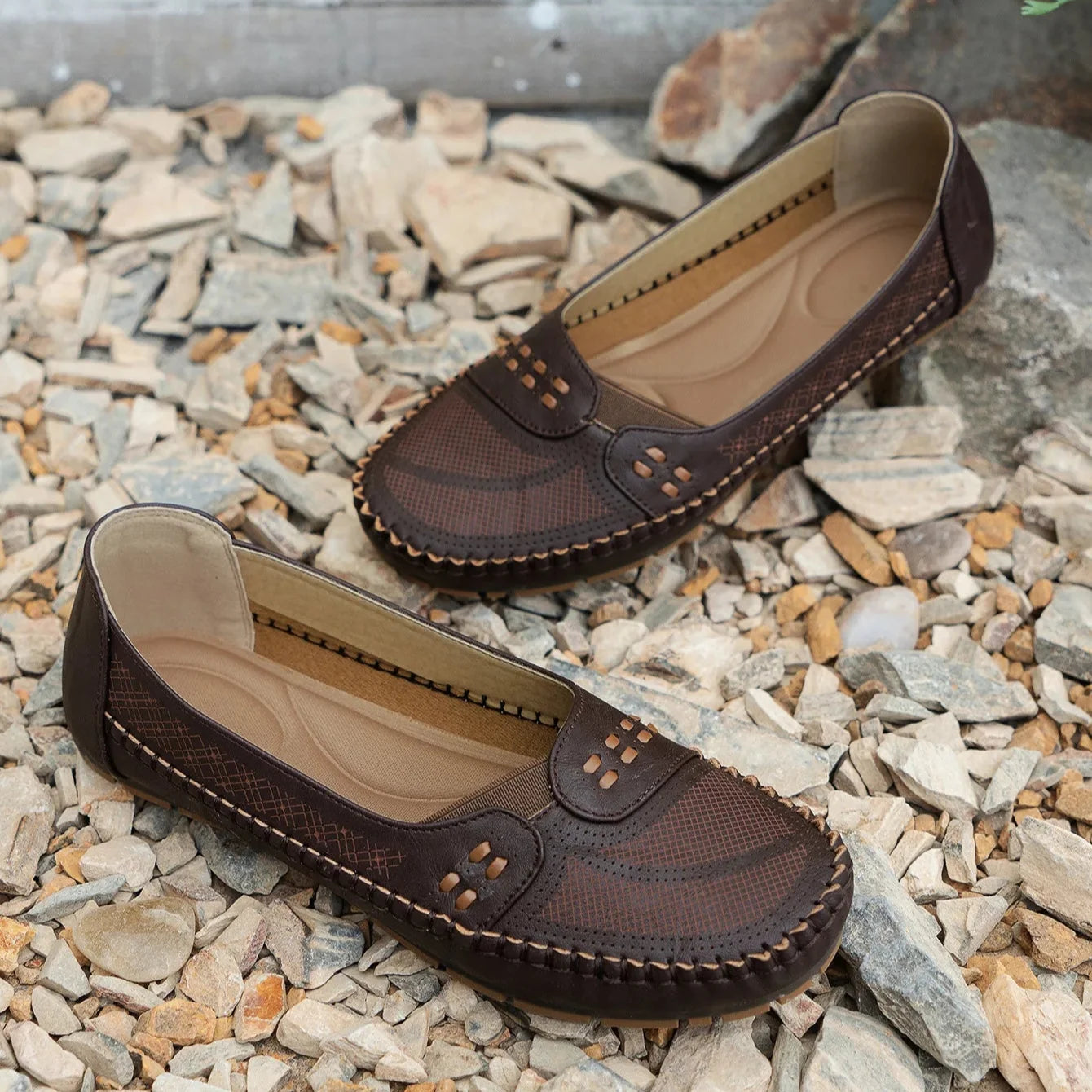 Grace | Women's Casual Flat Velcro Loafers
