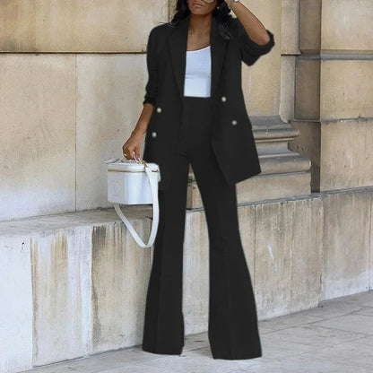 Sadhbh | Women Double-Breasted Blazer and Trousers Suit