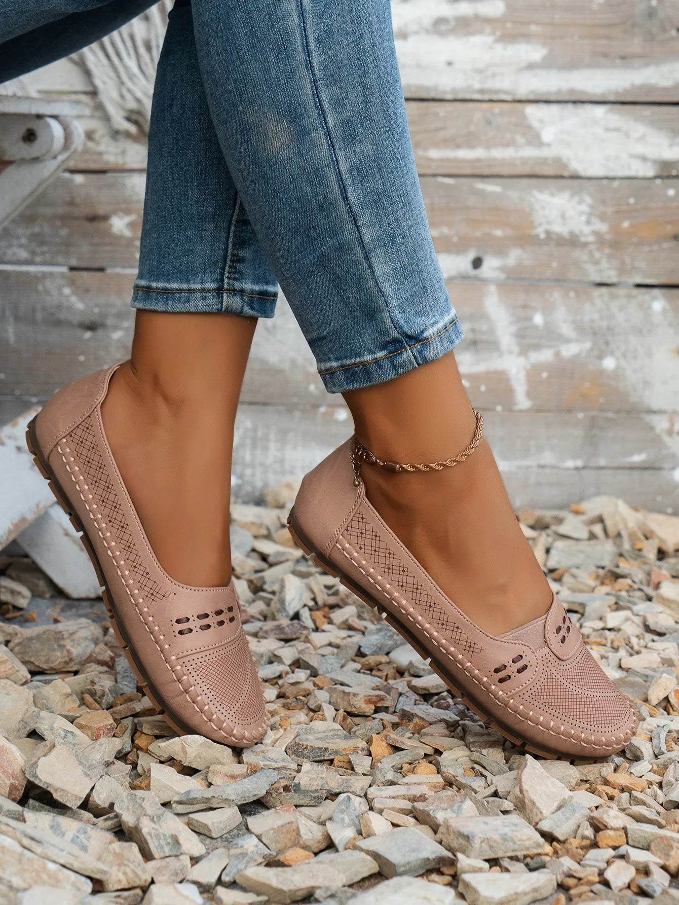 Grace | Women's Casual Flat Velcro Loafers