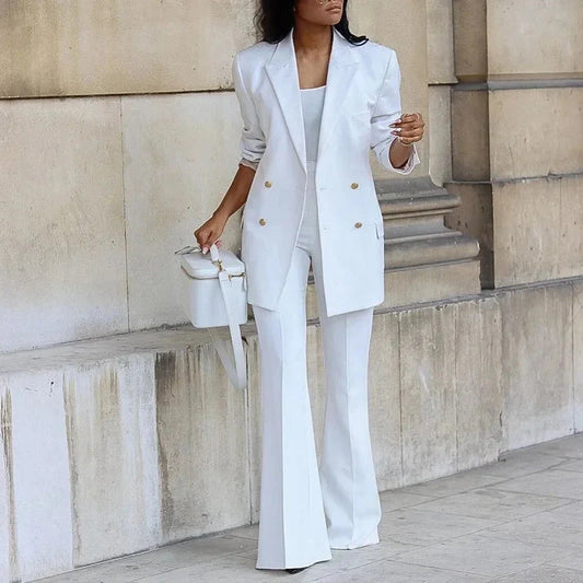 Sadhbh | Women Double-Breasted Blazer and Trousers Suit