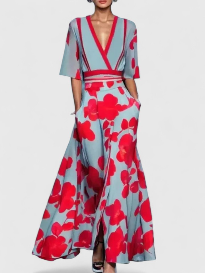 Eva | Women's Elegant Wedding Guest Maxi Dress