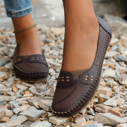 Grace | Women's Casual Flat Velcro Loafers