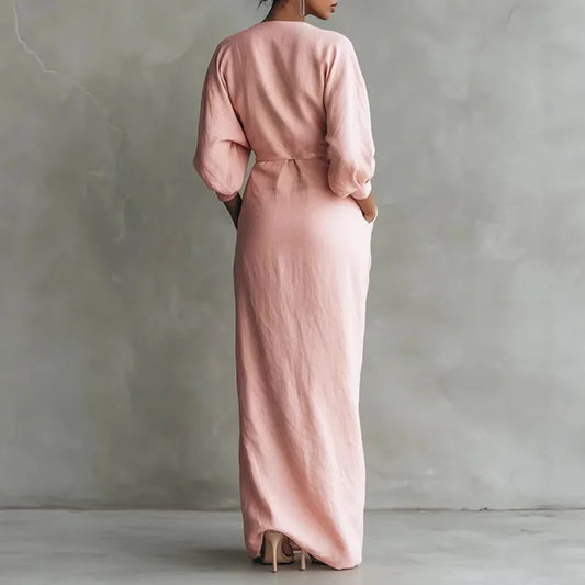 Audrey | Women's Wrap V-Neck Maxi Dress