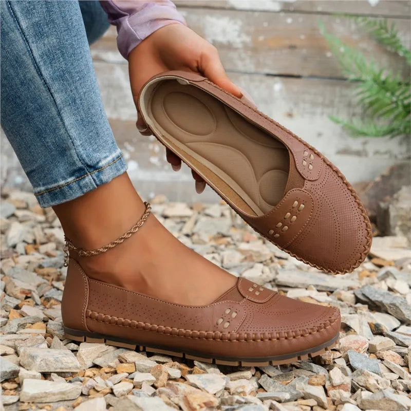Grace | Women's Casual Flat Velcro Loafers