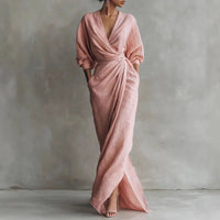Audrey | Women's Wrap V-Neck Maxi Dress