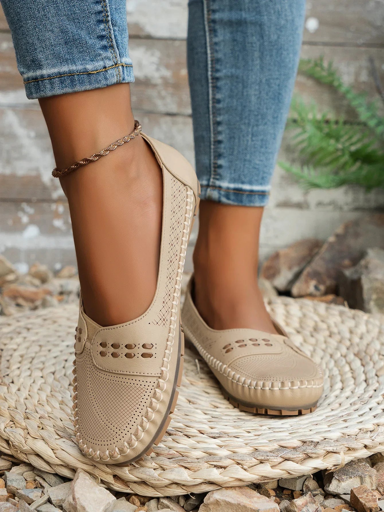 Grace | Women's Casual Flat Velcro Loafers