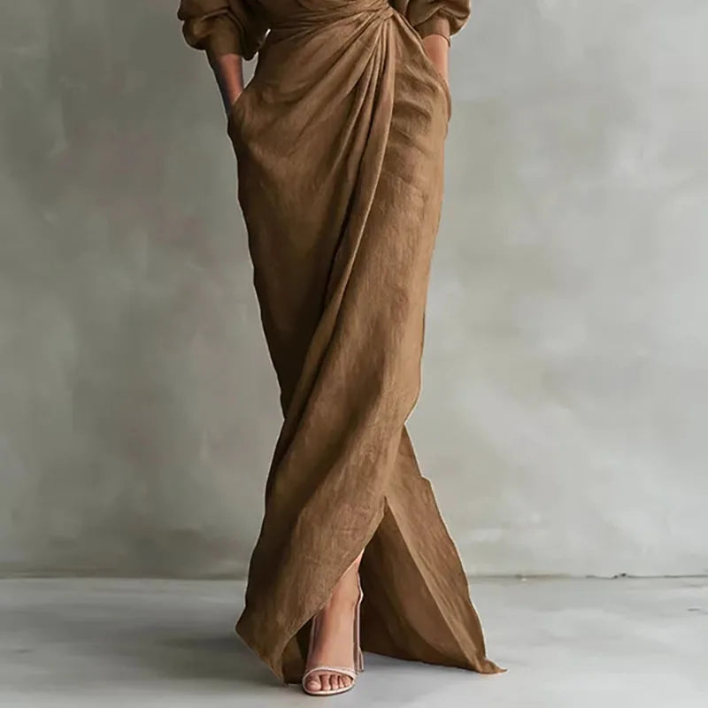 Audrey | Women's Wrap V-Neck Maxi Dress