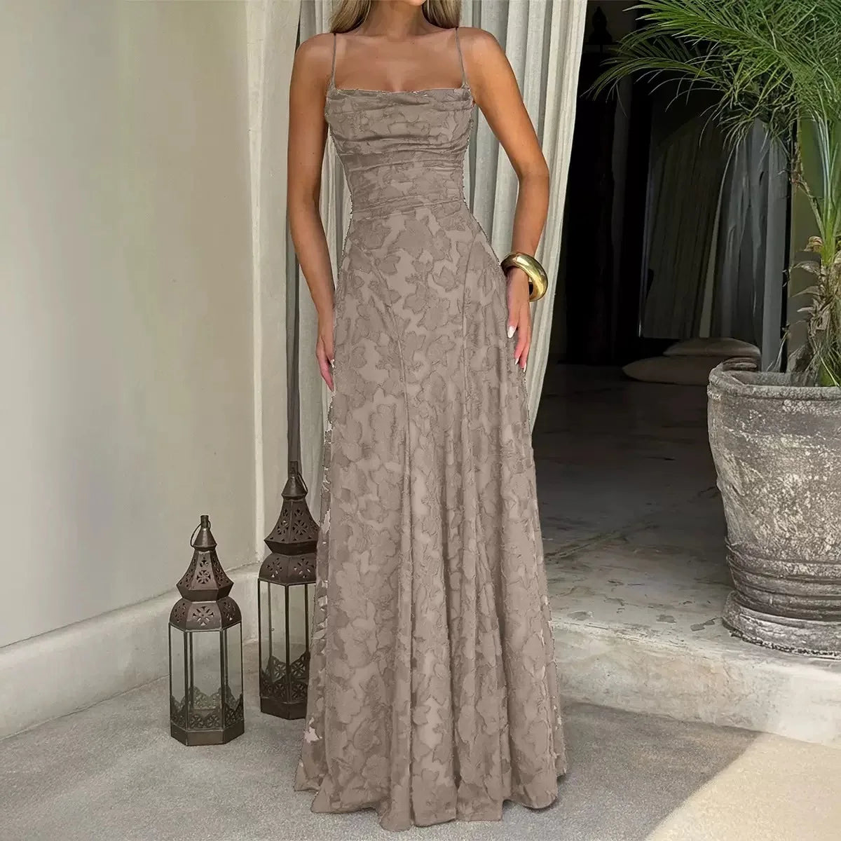 Melinda | Women's Formal Embroided Maxi Evening Dress