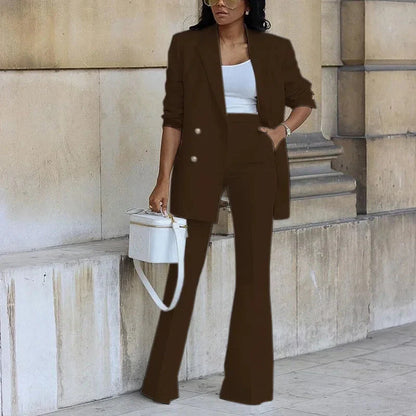 Sadhbh | Women Double-Breasted Blazer and Trousers Suit