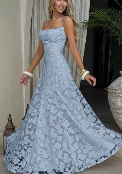 Melinda | Women's Formal Embroided Maxi Evening Dress
