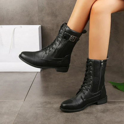 Emma | Women's Casual Laced Low Heel Boots