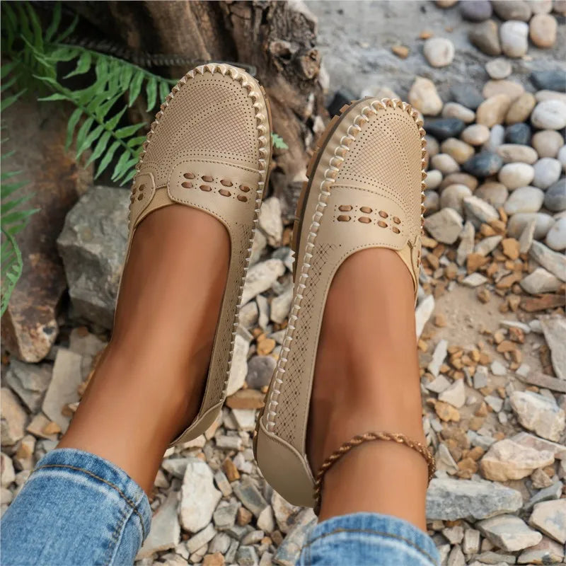Grace | Women's Casual Flat Velcro Loafers
