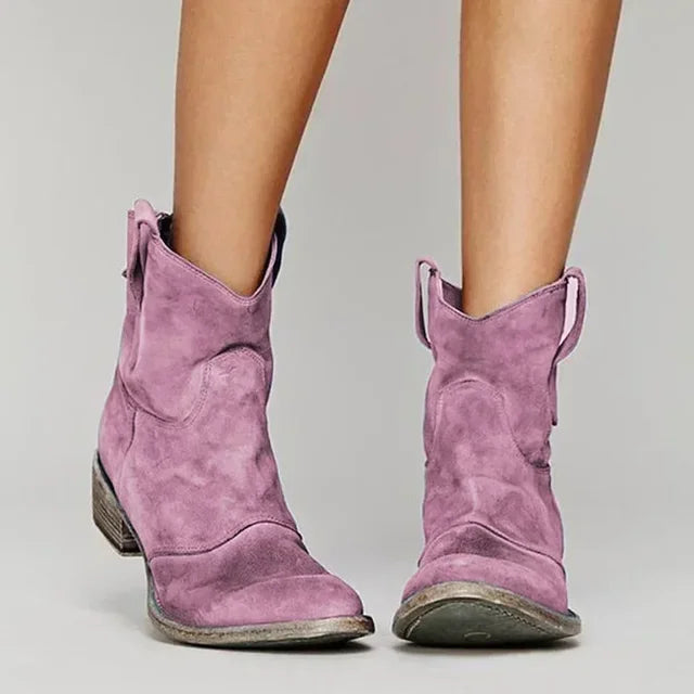 Hadley | Women’s Elegant Rounded Toe Cowboy Boots