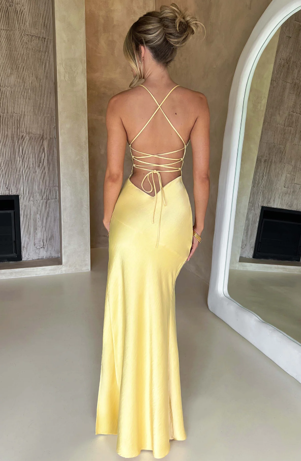Teagan | Women’s V-Neck Wedding Guest Maxi Dress
