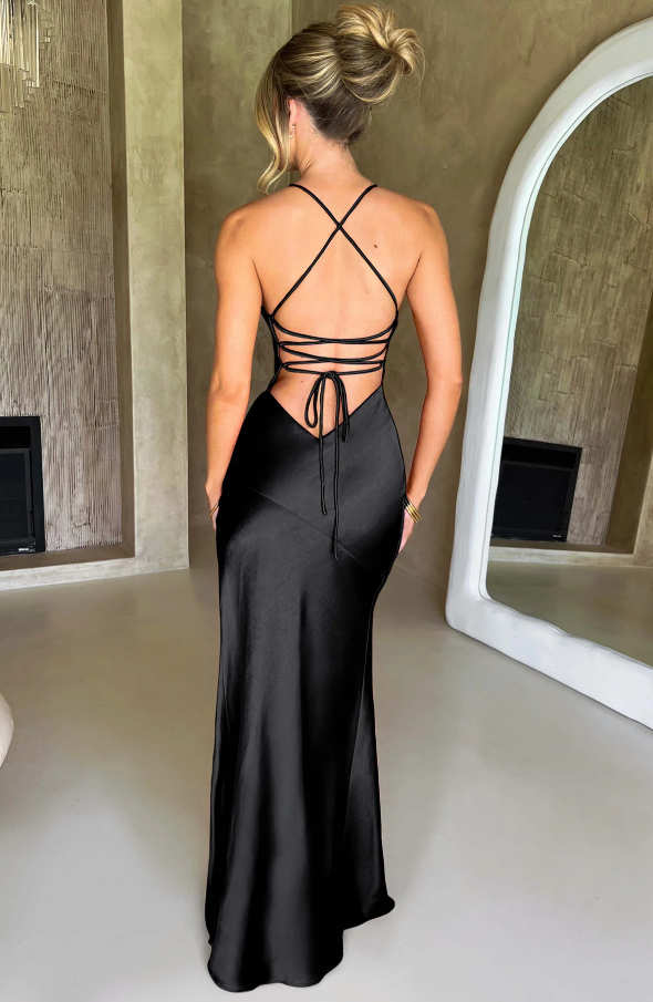 Teagan | Women’s V-Neck Wedding Guest Maxi Dress