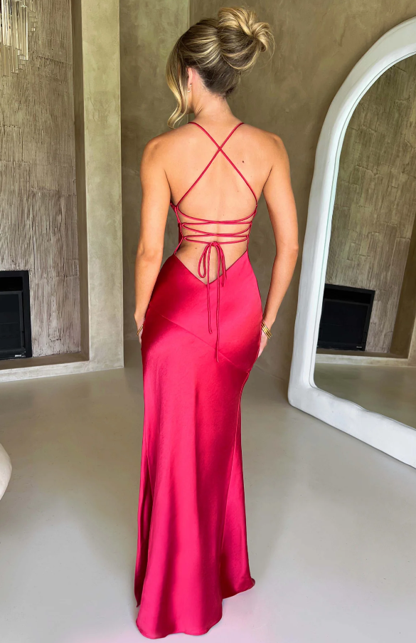 Teagan | Women’s V-Neck Wedding Guest Maxi Dress