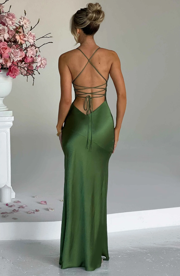 Teagan | Women’s V-Neck Wedding Guest Maxi Dress