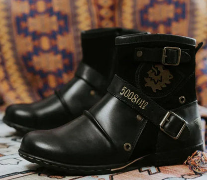 Niall | Men's Casual Buckle Ankle Boots
