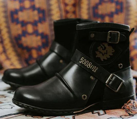 Niall | Men's Casual Buckle Ankle Boots
