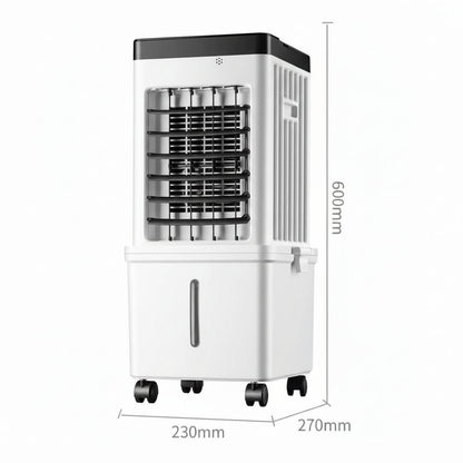 Portable Air Cooler Fan With Wheels | Air Conditioner Humidifier For Home Use